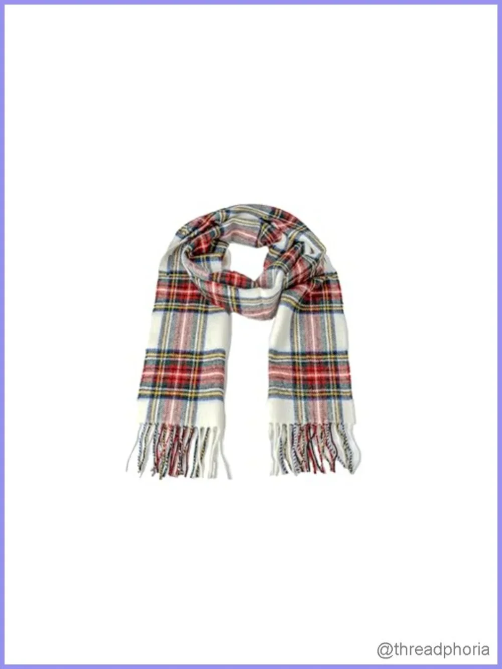 100% Lambswool Tartan Plaid Scottish Scarf - Winter Fashion Scarf
